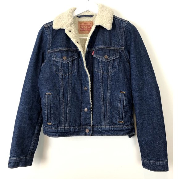 Levi's Denim Trucker Jacket Sherpa Lined